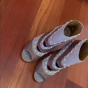 suede leather booties